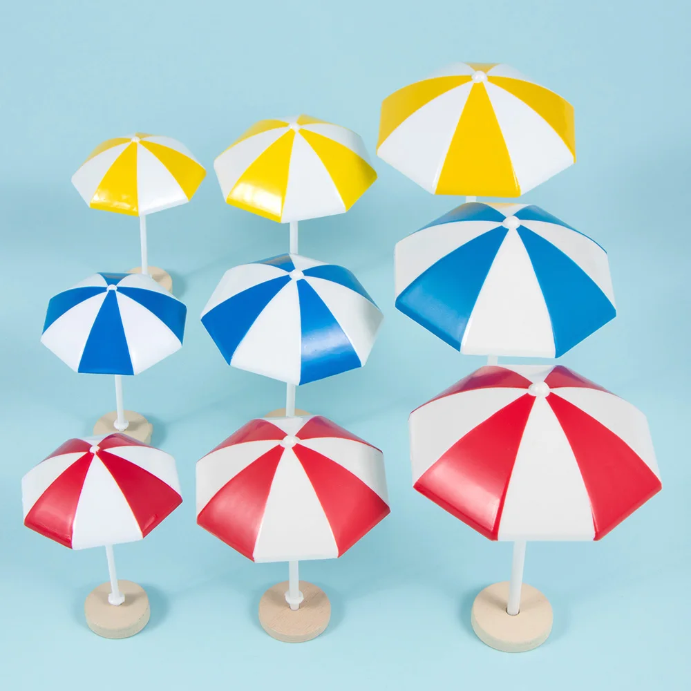 3 Color Beach Sun Umbrella Figurines Miniature Craft PVC Bonsai Home Ornament Dollhouse Micro Landscape Decoration
3 Color Beach Sun Umbrella Figurines Miniature Craft PVC Bonsai Home Ornament Dollhouse Micro Landscape Decoration