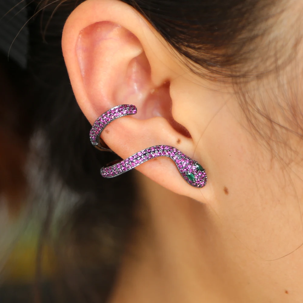 European sexy cz snake ear cuff gold silver color high quality cool punk women ladies jewelry micro pave cz personalized jewelry
European sexy cz snake ear cuff gold silver color high quality cool punk women ladies jewelry micro pave cz personalized jewelry