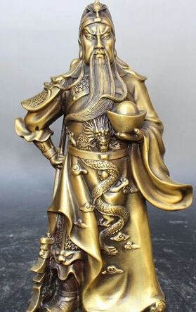 0 12" Chinese Bronze dragon Beast Head Yuanbao Guan Gong Yu Warrior God Statue
0 12" Chinese Bronze dragon Beast Head Yuanbao Guan Gong Yu Warrior God Statue