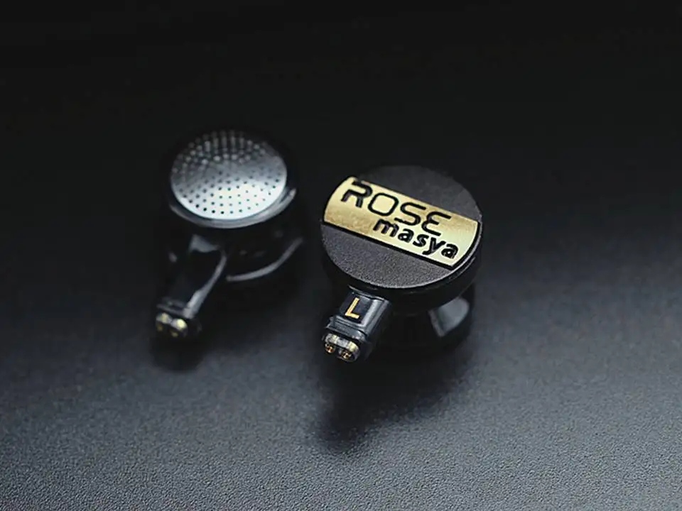 Rose Masya Новая версия двойной Динамический драйвер с плоской головкой Hi Fi наушники