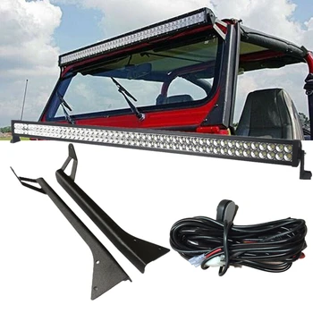 For 1987-1995 Jeep YJ Wrangler Accessories 50 inch LED Light Bar With Upper Roof Windshield Mount Light Brackets Kit
For 1987-1995 Jeep YJ Wrangler Accessories 50 inch LED Light Bar With Upper Roof Windshield Mount Light Brackets Kit
