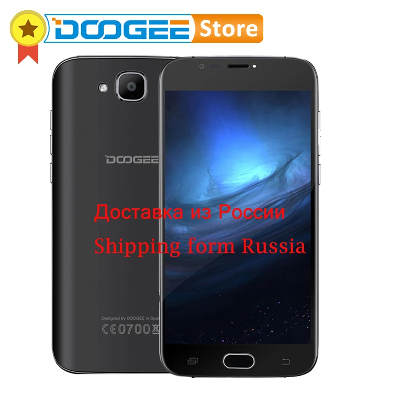 оригинал DOOGEE X9 mini MTK6580 Quad Core 1.3GHz Android 6.0 смартфон 5.0 Дюймов HD экран RAM 1ГБ ROM 8ГБ Dual SIM 3G