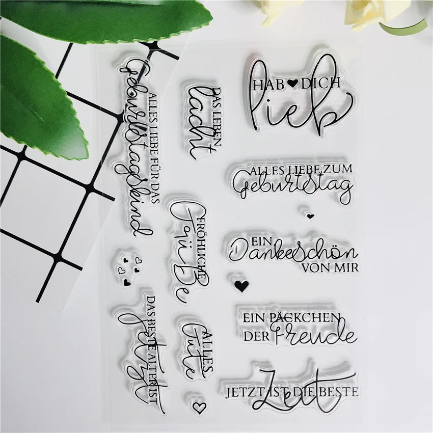 German Clear Stamps For Scrapbooking Celebration Sweet New Fairy Sentiment Silicone Photo Album Card Making Rubber Stamp
German Clear Stamps For Scrapbooking Celebration Sweet New Fairy Sentiment Silicone Photo Album Card Making Rubber Stamp