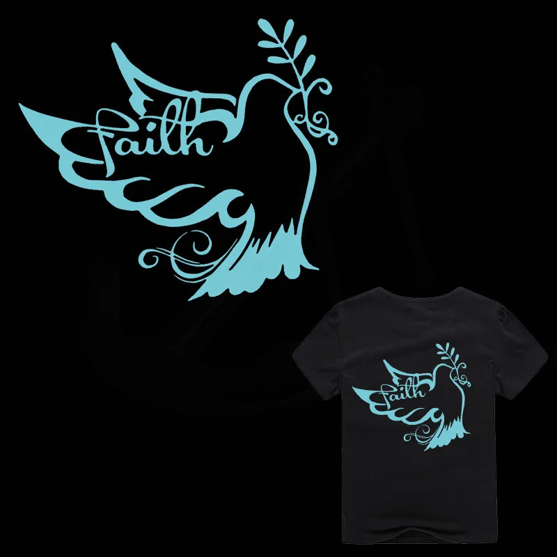 New Luminous peace pigeon Iron-On patches for clothes DIY child T-shirt clothing patch Thermal transfer sticker
New Luminous peace pigeon Iron-On patches for clothes DIY child T-shirt clothing patch Thermal transfer sticker