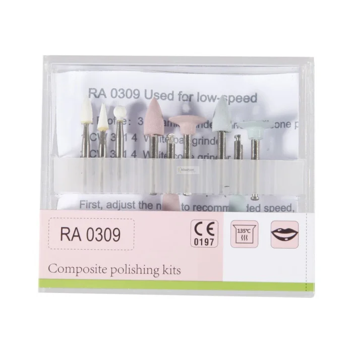 9pcs Dental Composite Resin Polishing Kits RA 0309 Resin Teeth Polishing Set for Low Speed Hand grinding Tools
9pcs Dental Composite Resin Polishing Kits RA 0309 Resin Teeth Polishing Set for Low Speed Hand grinding Tools