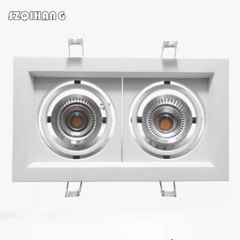 Super Bright Recessed LED Dimmable Square Downlight COB 10W/2*10W/3*10W LED Spot light White/Black Ceiling Down light 325*135mm
Super Bright Recessed LED Dimmable Square Downlight COB 10W/2*10W/3*10W LED Spot light White/Black Ceiling Down light 325*135mm
