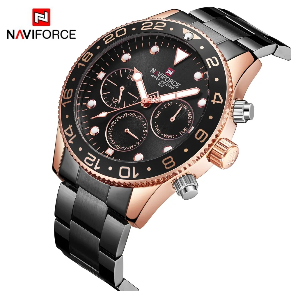 NAVIFORCE Brand Quartz Watches Mens Fashion Casual Sport Wrist Watch Man Full Steel Business Waterproof Male Clock reloj hombre
NAVIFORCE Brand Quartz Watches Mens Fashion Casual Sport Wrist Watch Man Full Steel Business Waterproof Male Clock reloj hombre