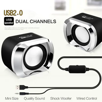 Multimedia Speakers Mini Desktop Speakers Sound Box USB Powered Music Laptop Speaker Portable PC Stereo Music Speaker
Multimedia Speakers Mini Desktop Speakers Sound Box USB Powered Music Laptop Speaker Portable PC Stereo Music Speaker