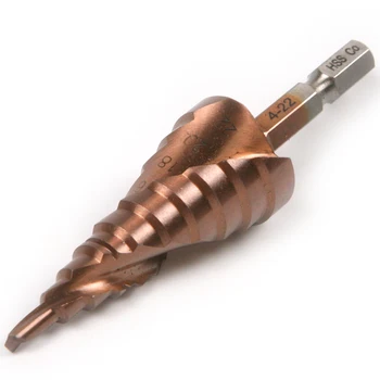 3Pcs/Set 3-12mm 4-22mm 6-24mm Spiral Grooved Step Cone Drill Bit 9/10/11 Steps with 1/4 inch Shank HSS-CO Metalworking Drill Bit
3Pcs/Set 3-12mm 4-22mm 6-24mm Spiral Grooved Step Cone Drill Bit 9/10/11 Steps with 1/4 inch Shank HSS-CO Metalworking Drill Bit