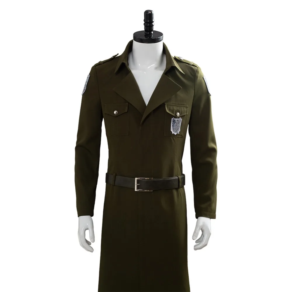 Cosplay&ware Attack On Titan Cosplay Levi Costume Scouting Legion Soldier Coat Trench Jacket Adult Men Halloween Carnival Clothing 17 Cosplay&ware Attack On Titan Cosplay Levi Costume Scouting Legion Soldier Coat Trench Jacket Adult Men Halloween Carnival Clothing -Zentai shop online