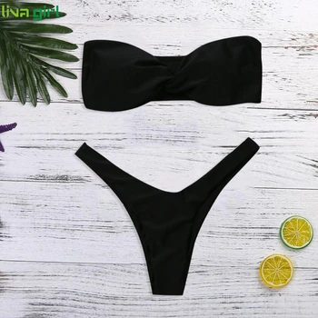 Liva girl Solid Bikinis Set Sexy Bandage Swimsuit Push Up Bathing Suits Girls swimming summer 2019 Set Beach Wear Bathing Suit
Liva girl Solid Bikinis Set Sexy Bandage Swimsuit Push Up Bathing Suits Girls swimming summer 2019 Set Beach Wear Bathing Suit