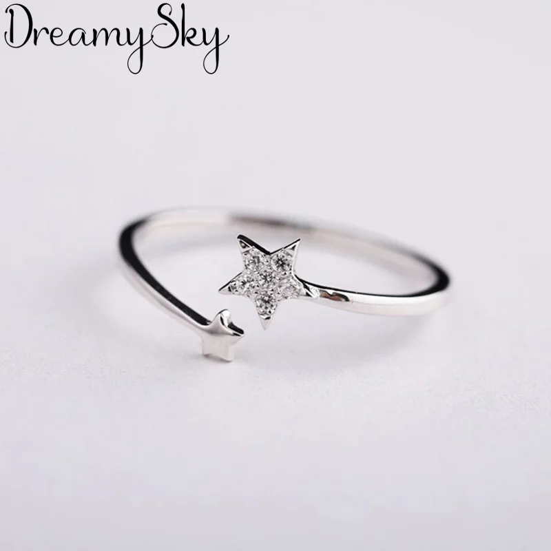 Romantic Style New Luxury 925 Sterling Silver Crystal Star Rings For Women Wedding Retro Adjustable Size Ring Party Gifts
Romantic Style New Luxury 925 Sterling Silver Crystal Star Rings For Women Wedding Retro Adjustable Size Ring Party Gifts