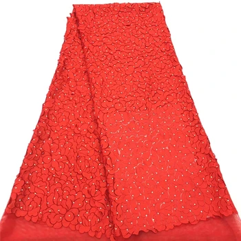 VILLIEA Nigerian Tulle Lace Fabrics 2019 Elegance Red African Lace Fabric/ High Quality French Mesh Lace Fabric With Stones
VILLIEA Nigerian Tulle Lace Fabrics 2019 Elegance Red African Lace Fabric/ High Quality French Mesh Lace Fabric With Stones