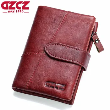 GZCZ Genuine Leather Female Zipper Wallet Women Coin Purse Small Woman Walet Portomonee Rfid Lady Money Bag ID Card Holder Perse
GZCZ Genuine Leather Female Zipper Wallet Women Coin Purse Small Woman Walet Portomonee Rfid Lady Money Bag ID Card Holder Perse
