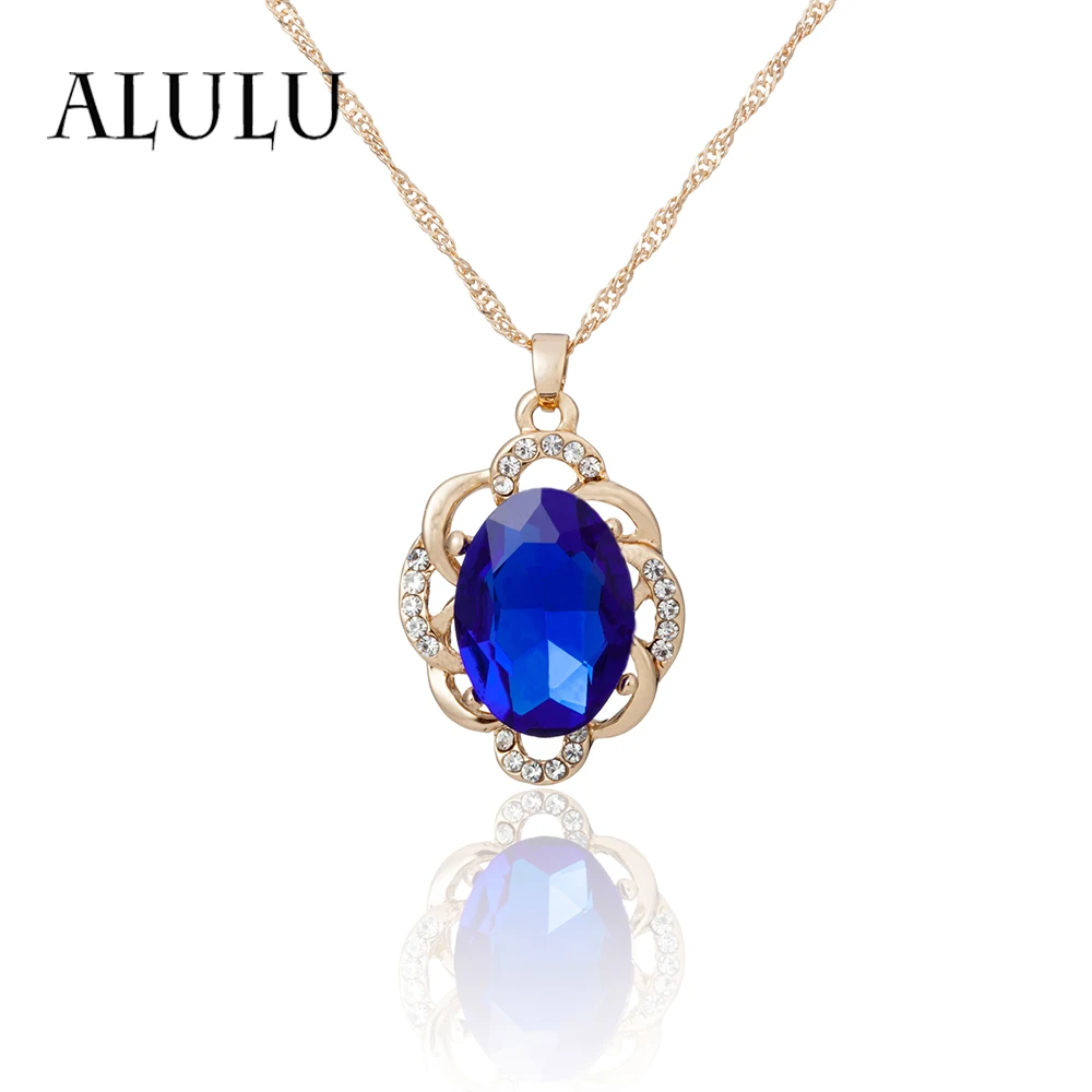 ALULU Women's Blue Crystal Pendant Necklace Flower Shape Rhinestone Pendant Jewelry For Women Necklaces & Pendants F
ALULU Women's Blue Crystal Pendant Necklace Flower Shape Rhinestone Pendant Jewelry For Women Necklaces & Pendants F