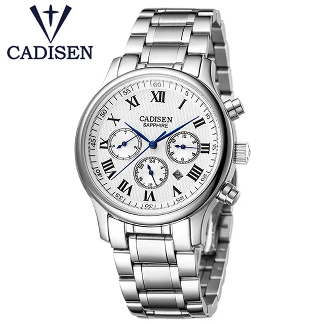 2018 Mens Watches CADISEN Top Brand Multi-function Watch Quartz Stainless Steel Hodinky Week Clock Relogio Masculino Wristwatch
2018 Mens Watches CADISEN Top Brand Multi-function Watch Quartz Stainless Steel Hodinky Week Clock Relogio Masculino Wristwatch