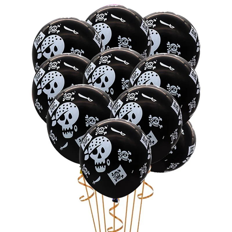 50pcs/lot Pirate skull Halloween Ballons Inflatable Air Ball Wedding Happy Birthday Party Balloons Decoration Latex Baloon
50pcs/lot Pirate skull Halloween Ballons Inflatable Air Ball Wedding Happy Birthday Party Balloons Decoration Latex Baloon