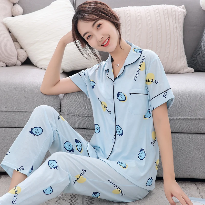 Хлопковая пижама Grace купить со скидкой в секс шопе  Женское белье, одежда  Домашняя одежда