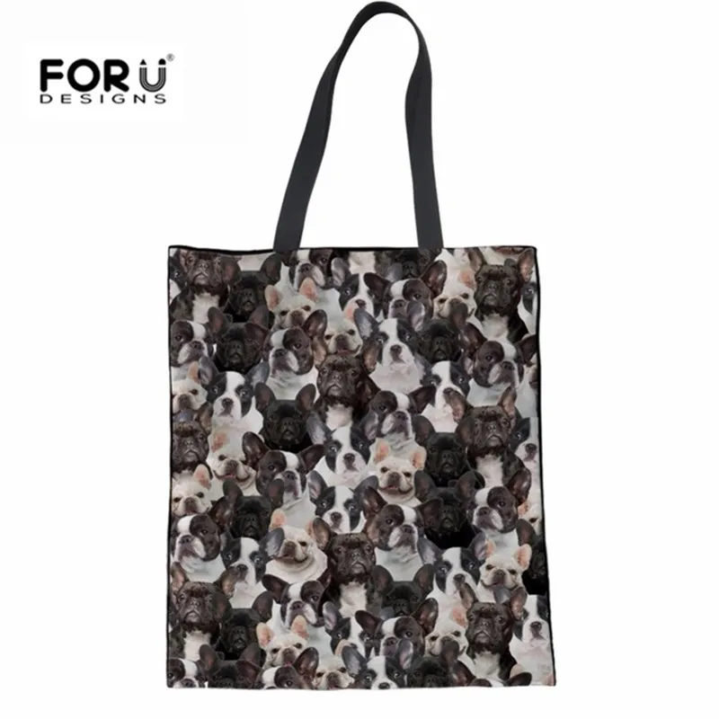FORUDESIGNS 3D Pug Dogs Women Linen Shoulder Bag Female Canvas Shopping Messenger Bag New Brand Designer Handbags For Ladies
FORUDESIGNS 3D Pug Dogs Women Linen Shoulder Bag Female Canvas Shopping Messenger Bag New Brand Designer Handbags For Ladies