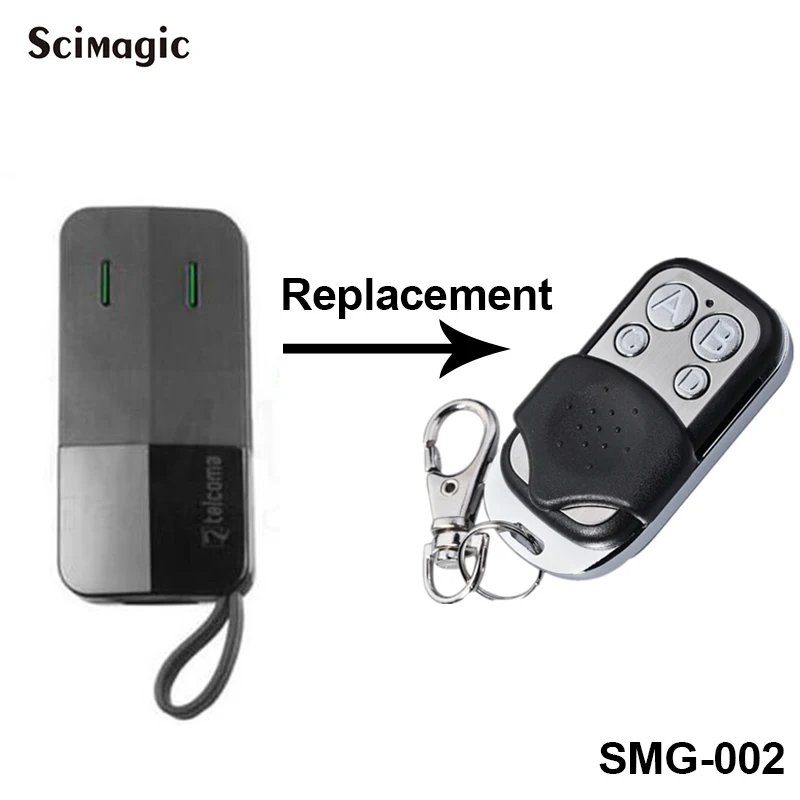 2pcs TELCOMA universal gate garage door remote control Duplicator 433Mhz cloning TELCOMA door phone key duplicator Free shipping
2pcs TELCOMA universal gate garage door remote control Duplicator 433Mhz cloning TELCOMA door phone key duplicator Free shipping