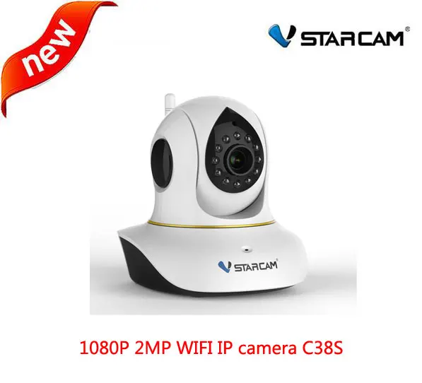 Image VStarcam C38S full HD 1080P Wifi IP Camera P2P ONVIF IR Cut Wireless Indoor P T IP Camera two way Audio with motion detector