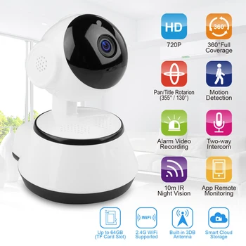 Baby Monitor Home Security WiFi IP Camera 720P HD Wireless Smart Baby Camera Audio Video Record Surveillance Camera Wholesale