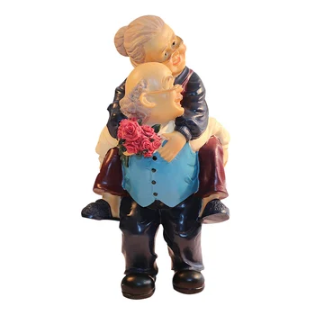Creative Lover Grandparents Model Ornaments Resin Crafts Cartoon Old Parents Figurines Desktop Home Decoration Wedding Gifts 
Creative Lover Grandparents Model Ornaments Resin Crafts Cartoon Old Parents Figurines Desktop Home Decoration Wedding Gifts