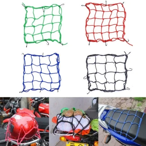 30*30cm Motorcycle Storage Luggage Helmet Net Mesh for Storage Carrier Bag Cargo Net Helmet Sundries Fix Mesh with 6 Metal Hook
30*30cm Motorcycle Storage Luggage Helmet Net Mesh for Storage Carrier Bag Cargo Net Helmet Sundries Fix Mesh with 6 Metal Hook