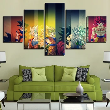 Canvas Painting Modern Type Art Live 5 Panel Animation Dragon Ball Character Wall Decoration Modular Cartoon Picture Poster
Canvas Painting Modern Type Art Live 5 Panel Animation Dragon Ball Character Wall Decoration Modular Cartoon Picture Poster