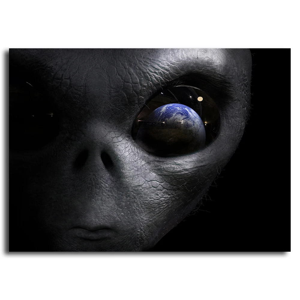 alien looking at the earth; planet. UFO Wall Picture Wall art landscape canvas painting home decor Pictures poster Decoration
alien looking at the earth; planet. UFO Wall Picture Wall art landscape canvas painting home decor Pictures poster Decoration