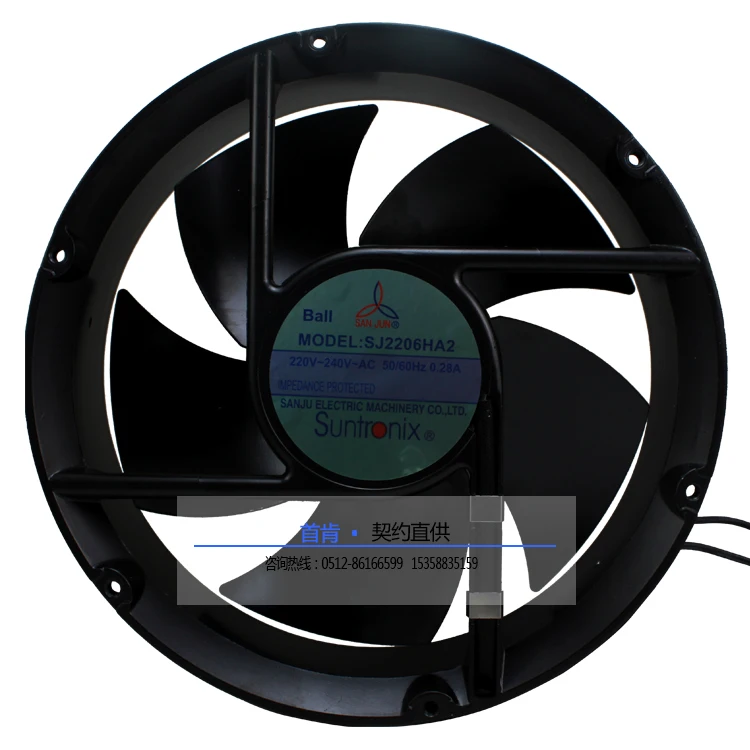 Новый Suntronix SAN JUN SANJUN SJ2206HA2 220V 0.28A 22060 шарикоподшипник, металлический круглый охлаждающий вентилятор
Новый Suntronix SAN JUN SANJUN SJ2206HA2 220V 0.28A 22060 шарикоподшипник, металлический круглый охлаждающий вентилятор