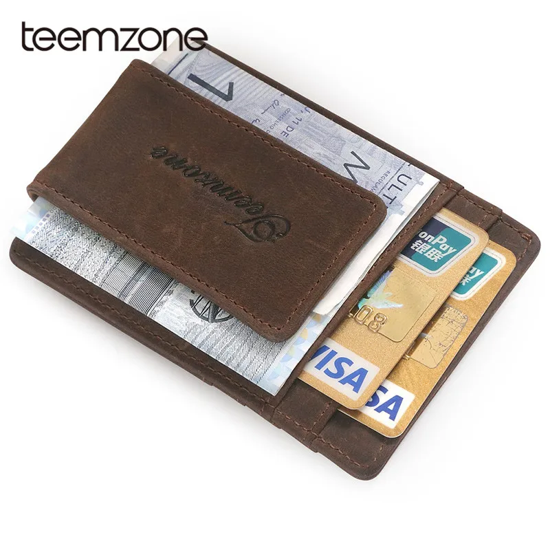 teemzone Men Genuine Crazy Horse Leather Wallet Business Casual Credit Card ID Holder With Strong Magnet Money Clip K308
teemzone Men Genuine Crazy Horse Leather Wallet Business Casual Credit Card ID Holder With Strong Magnet Money Clip K308