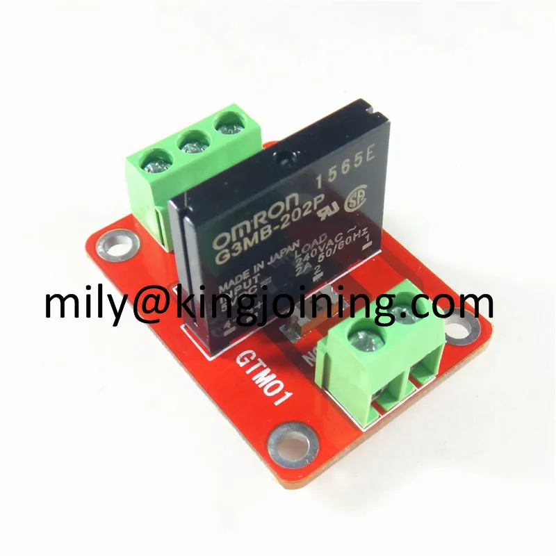 1pcs KJ350 1 Channel solid state relay module expansion board with fuse high trigger control 5V | Электроника