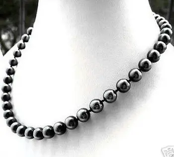 100% Real 10mm Black South Sea Shell Pearl Necklace 18"AAA style Fine Noble real Natural free shipping
100% Real 10mm Black South Sea Shell Pearl Necklace 18"AAA style Fine Noble real Natural free shipping