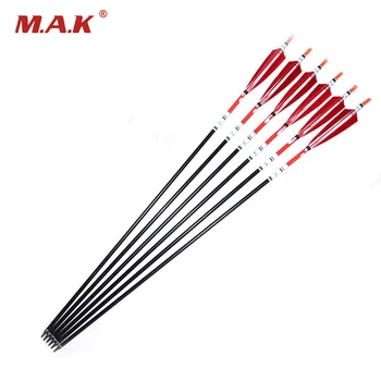32 Inch Spine 500 Aluminum Arrow with Red Turkey Feather for 50-60lbs Compound Bow & Long Bow Archery Shooting Target
32 Inch Spine 500 Aluminum Arrow with Red Turkey Feather for 50-60lbs Compound Bow & Long Bow Archery Shooting Target
