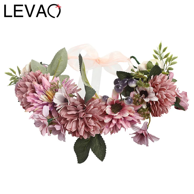 Flower Crown LEVAO 2019 Wedding Bohemian Wreath Hairband Party Floral Girl Hair Accessories Flower Headband Garland Headpiece
Flower Crown LEVAO 2019 Wedding Bohemian Wreath Hairband Party Floral Girl Hair Accessories Flower Headband Garland Headpiece