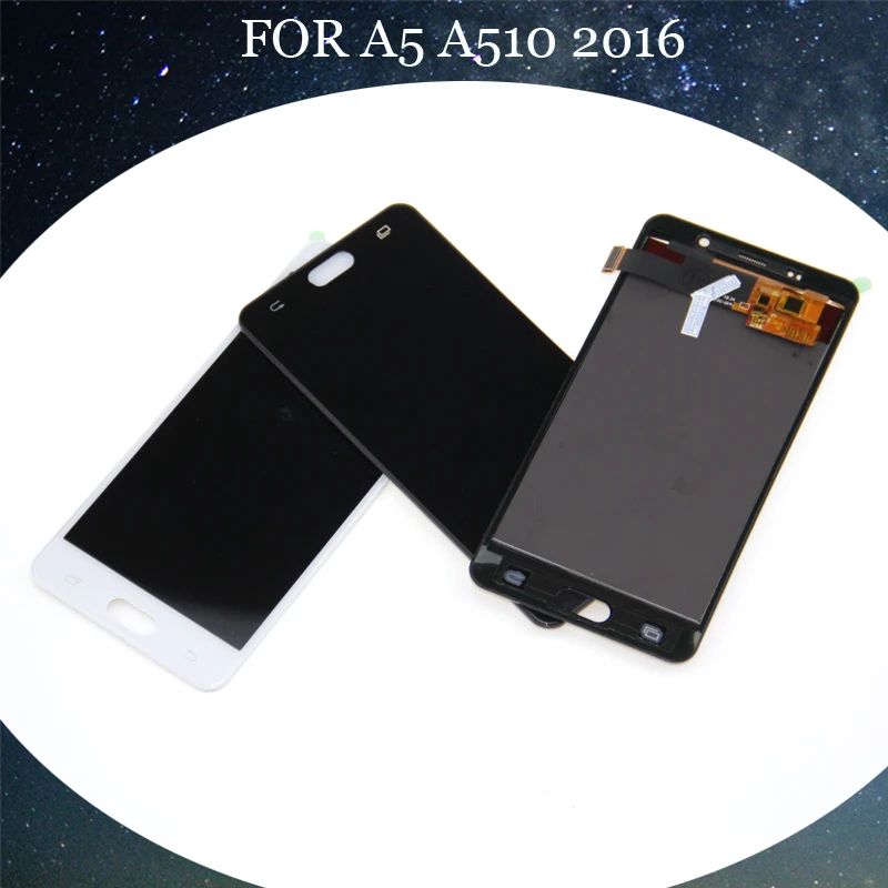 For Samsung Galaxy A5 2016 LCD Display A510 A510F A510M SM-A510F Touch Screen Digitizer Black White
For Samsung Galaxy A5 2016 LCD Display A510 A510F A510M SM-A510F Touch Screen Digitizer Black White