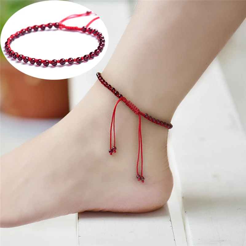 Hand-woven Anklets for Women Foot Jewelry Summer Beach Crochet Red Beaded Ankle Bracelet Sandals Rope Chain Accessories
Hand-woven Anklets for Women Foot Jewelry Summer Beach Crochet Red Beaded Ankle Bracelet Sandals Rope Chain Accessories