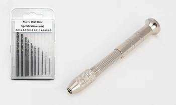 2016 Precision Hand Drill set Four Head clip Modeler's tool With 10 PCS HSS Micro Twist Drill Bits (0.5-3.0mm) For Hobby Tools
2016 Precision Hand Drill set Four Head clip Modeler's tool With 10 PCS HSS Micro Twist Drill Bits (0.5-3.0mm) For Hobby Tools