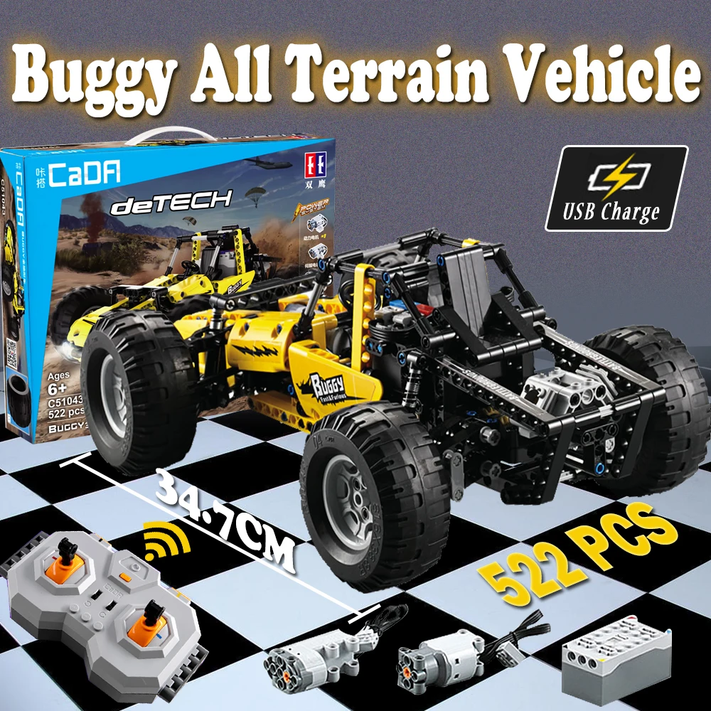 522 pcs Compatible with Lego building block kits Technic RC Buggy car sets 2.4G Model building bricks toys for children
522 pcs Compatible with Lego building block kits Technic RC Buggy car sets 2.4G Model building bricks toys for children