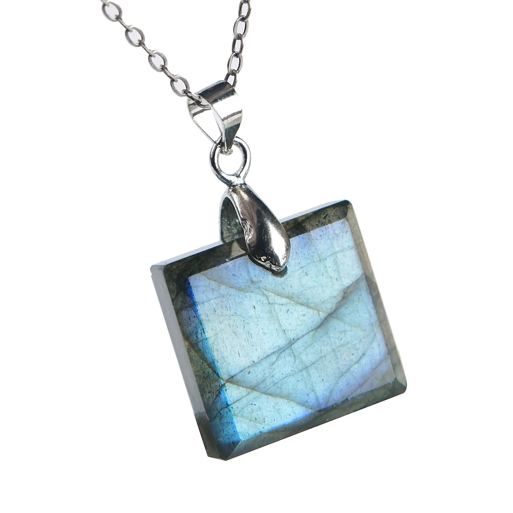 Top Quality Natural Labradorite Blue Light Pendant Square Rectangle Woman Man Labradorite 18x17x6mm Necklace Drop Shipping AAAAA
Top Quality Natural Labradorite Blue Light Pendant Square Rectangle Woman Man Labradorite 18x17x6mm Necklace Drop Shipping AAAAA