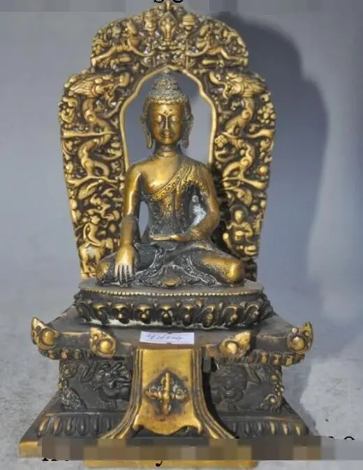 S4560 7"old tibet buddhism temple bronze Shakyamuni Tathagata Amitabha buddha statue
S4560 7"old tibet buddhism temple bronze Shakyamuni Tathagata Amitabha buddha statue