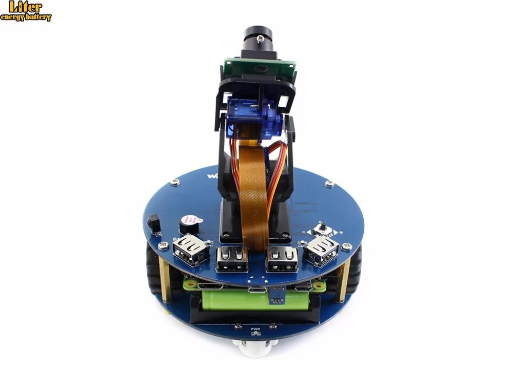 AlphaBot2 robot building kit for Raspberry Pi Zero W (bulit-in WIFI) +Ultrasonic sensor+RPi Camera (B)+Pi V1.3 Cable | Компьютеры и