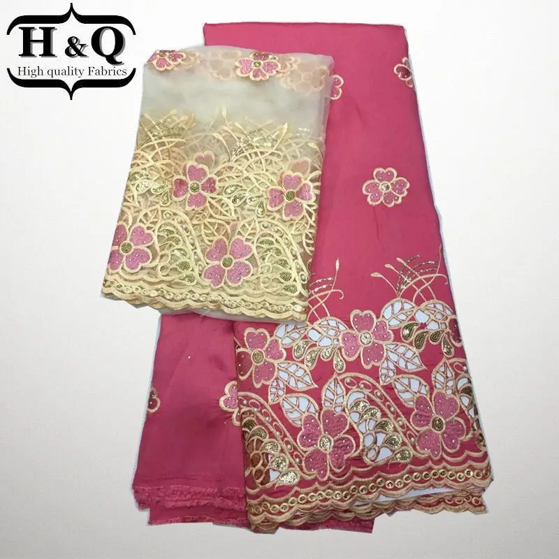 African George Lace Fabric Beautiful Embroidered With Beads,High Quality Silks Lace With Sequins 5Yards Match 2Yards Tulle Lace
African George Lace Fabric Beautiful Embroidered With Beads,High Quality Silks Lace With Sequins 5Yards Match 2Yards Tulle Lace