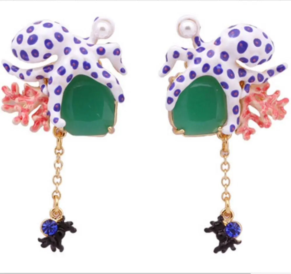 High Quality Fashion New Unique Enamel inlay Stone Pearl Earrings Copper Base Gold Plating Drop Earrings EAR41
High Quality Fashion New Unique Enamel inlay Stone Pearl Earrings Copper Base Gold Plating Drop Earrings EAR41