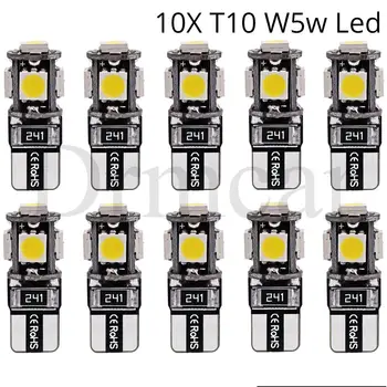 10X T10 Canbus White Blue Red 5smd Car License Plate Light W5w 194 168 Error Bulbs Wedge Led Parking Bulb Trunk Lamp Turn Signal
10X T10 Canbus White Blue Red 5smd Car License Plate Light W5w 194 168 Error Bulbs Wedge Led Parking Bulb Trunk Lamp Turn Signal