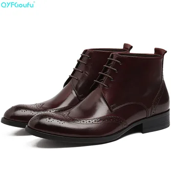 QYFCIOUFU New Arrival Men Ankle Boots Shoes Genuine Leather High Quality Fashion Chelsea Boots Autumn Brogues Casual Dress Boots
QYFCIOUFU New Arrival Men Ankle Boots Shoes Genuine Leather High Quality Fashion Chelsea Boots Autumn Brogues Casual Dress Boots