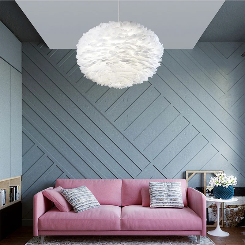 Feather chandelier bedroom lamp nature Goose feather Pendant Lights romantic led pendant lamps for home lighting E27
Feather chandelier bedroom lamp nature Goose feather Pendant Lights romantic led pendant lamps for home lighting E27