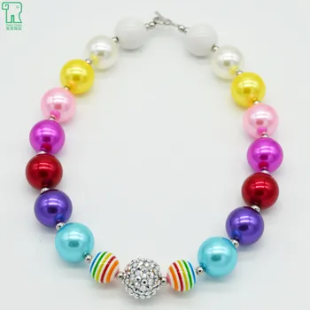 Girls Rainbow Bubblegum Beads Chunky Necklace 2020 New Fashion Kids Chunky Collar Necklace Princess Pearl Jewelry
Girls Rainbow Bubblegum Beads Chunky Necklace 2020 New Fashion Kids Chunky Collar Necklace Princess Pearl Jewelry