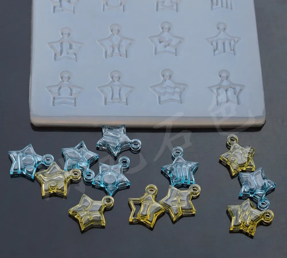 HEARTMOVE Cute Zodiac Signs Silicone Mold Necklace Pendant Resin Jewelry Making Mould DIY Hand Craft resin molds for Jewelry
HEARTMOVE Cute Zodiac Signs Silicone Mold Necklace Pendant Resin Jewelry Making Mould DIY Hand Craft resin molds for Jewelry